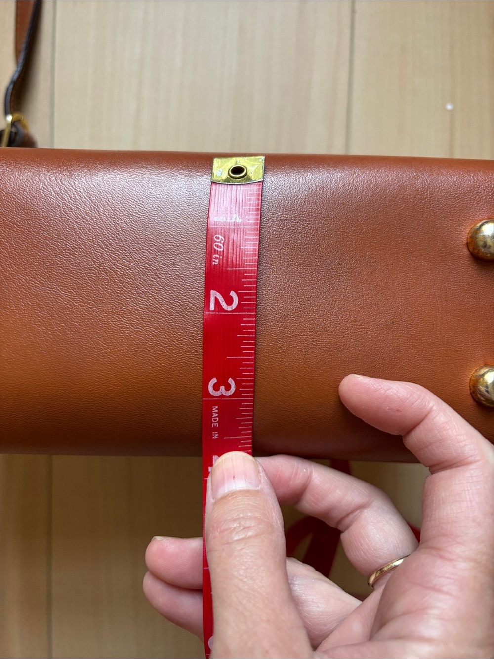 Dooney & Bourke Green and Tan Leather Satchel Shoulder crossbody Bag - Picture 15 of 15